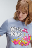 amiseta, con estampado en frente, de Wacky Races.