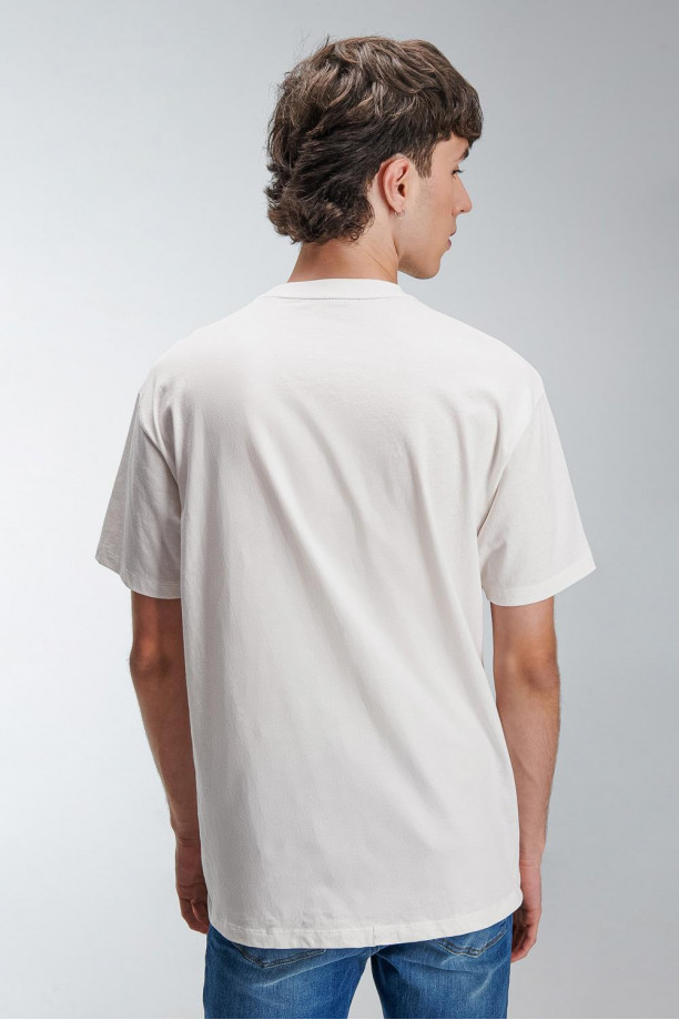 Camiseta oversize, estampado de Mickey.
