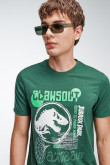 Camiseta manga corta estampada de Jurassic Park