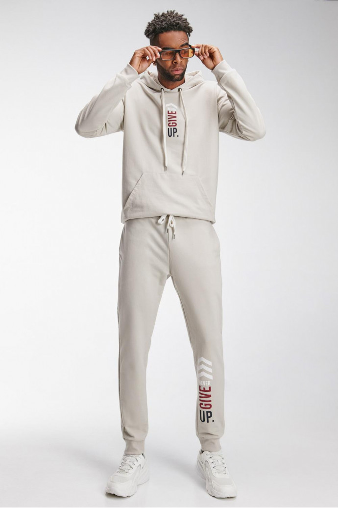 Jogger con bolsillos, estampado