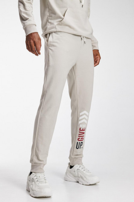 Jogger con bolsillos, estampado