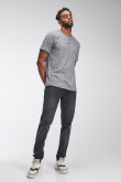 Camiseta masculina  con pechera y manga corta