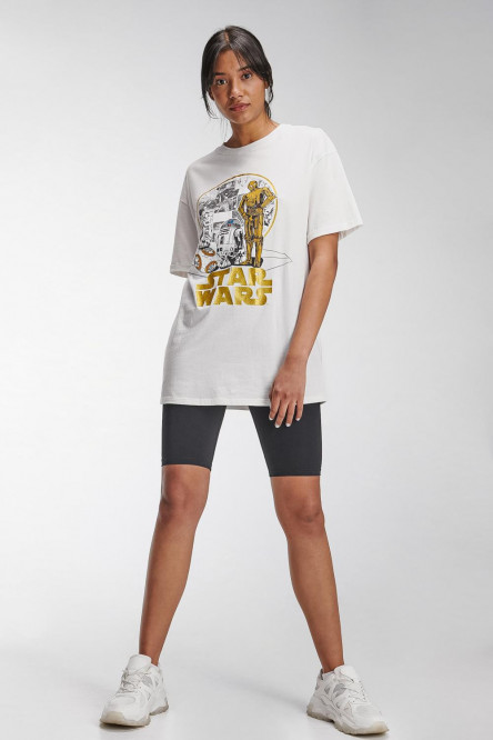 Camiseta manga corta, estampado de STARWARS.