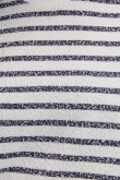 Camiseta en rayas, manga corta con cuello redondo.