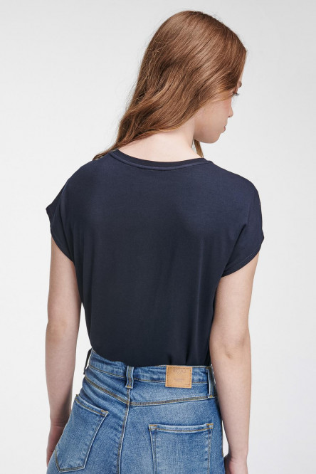 Camiseta sin mangas, estampada en frente