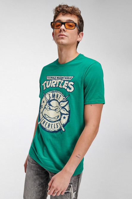 Camiseta manga corta estampado de Tortugas Ninja