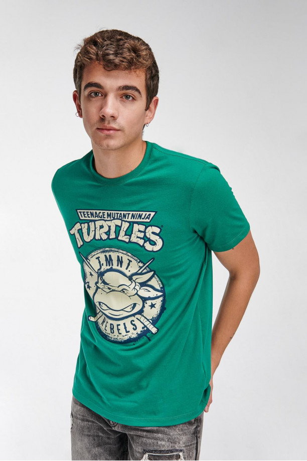 Camiseta manga corta estampado de Tortugas Ninja