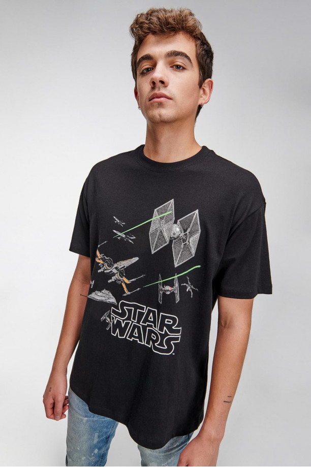 Camiseta manga corta, estampada de STARWARS.