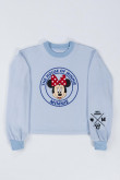 Buzo cuello redondo con estampado de Minnie