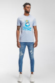 Camiseta, con estampado en frente, de Ice King, Hora de Aventura.