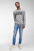 Buzo cuello redondo, estampado de STARWARS.