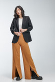 Blazer con charretera unicolor