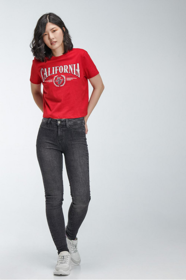 Jean Jegging tiro alto