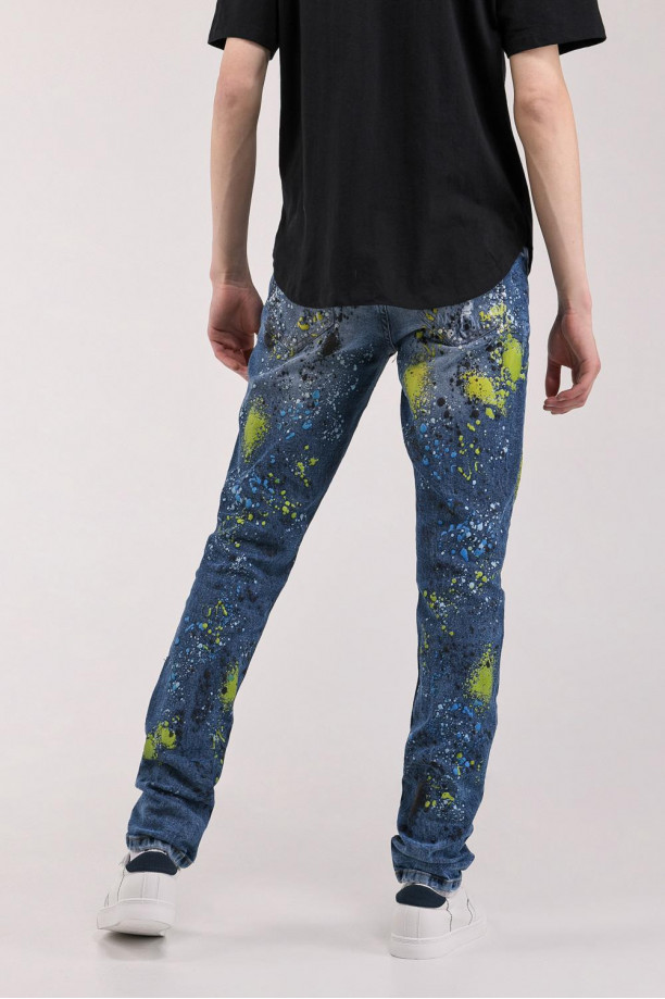 Jean Skinny estampado manchas
