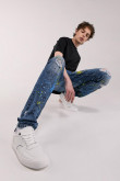 Jean Skinny estampado manchas