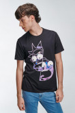Camiseta, con estampado en frente, de Rick & Morty