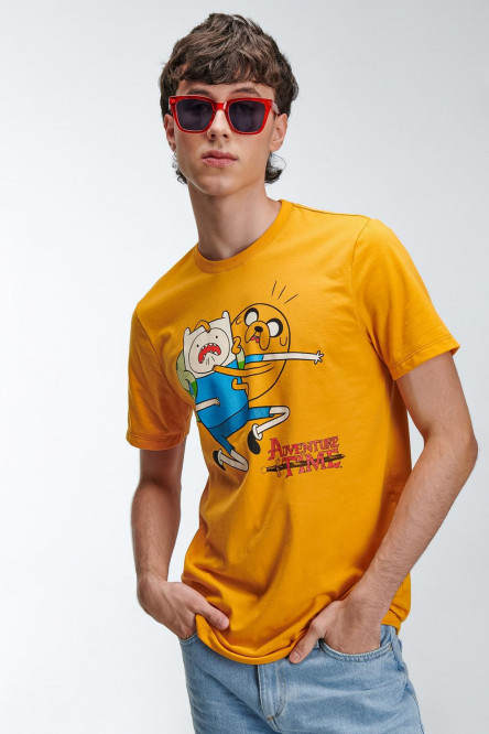 Camiseta, con estampado en frente, de Hora de Aventura.