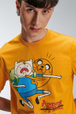 Camiseta, con estampado en frente, de Hora de Aventura.