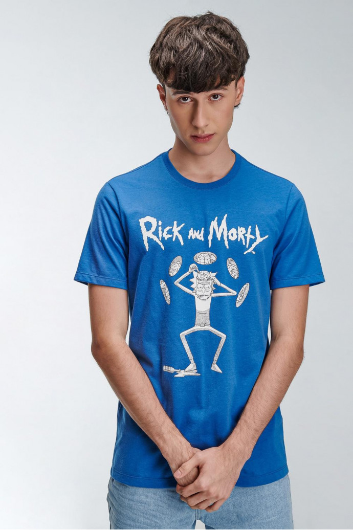 Camiseta, con estampado en frente, de Rick & Morty