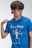 Camiseta, con estampado en frente, de Rick & Morty