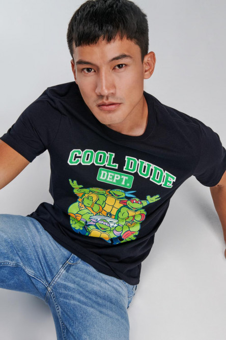 Camiseta manga corta estampado de Tortugas Ninja