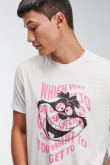 Camiseta manga corta, estampado de Alicia en el país de las maravillas, Disney