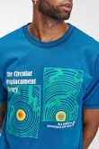 Camiseta manga corta con estampado.