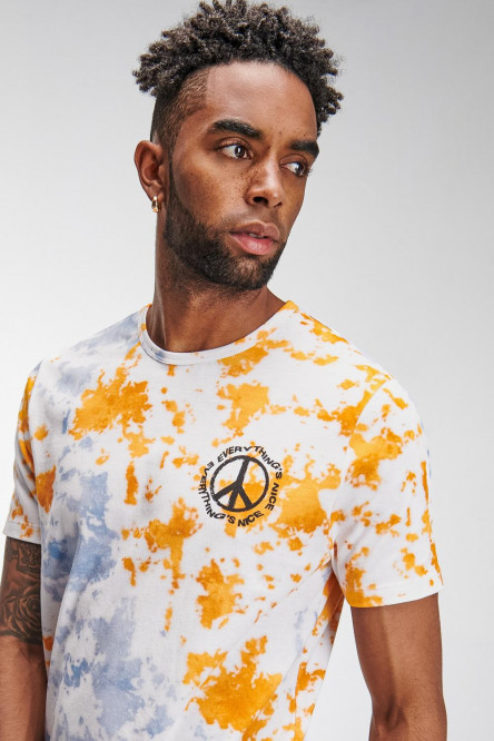 Camiseta manga corta con estampado.
