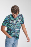 Camiseta manga corta con estampado.