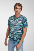 Camiseta manga corta con estampado.