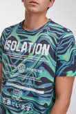 Camiseta manga corta con estampado.
