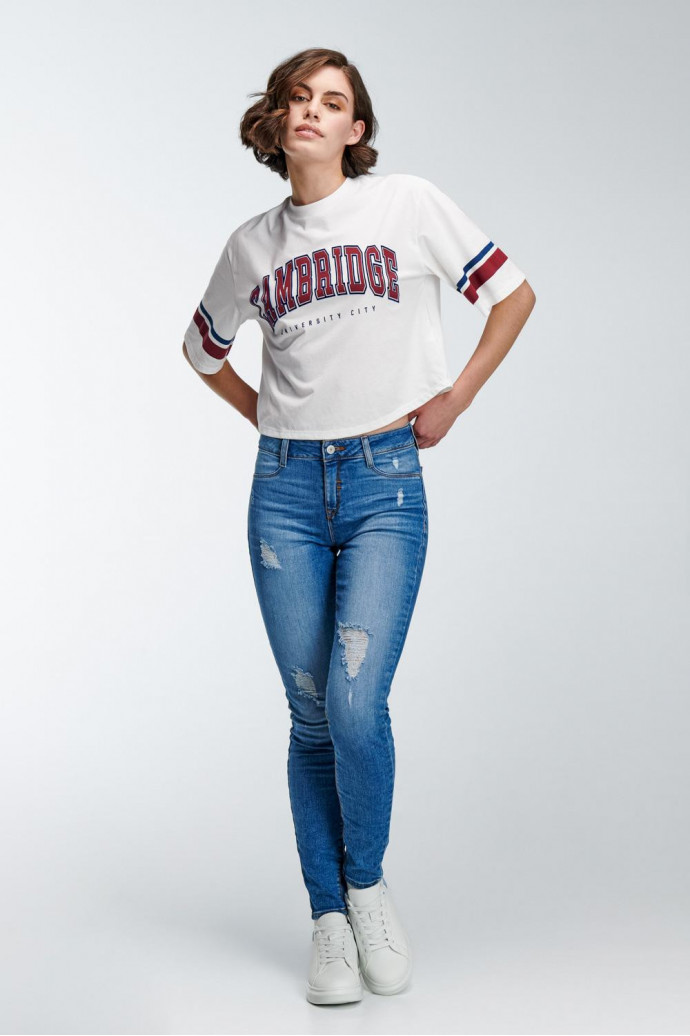 Jean Jegging tiro alto