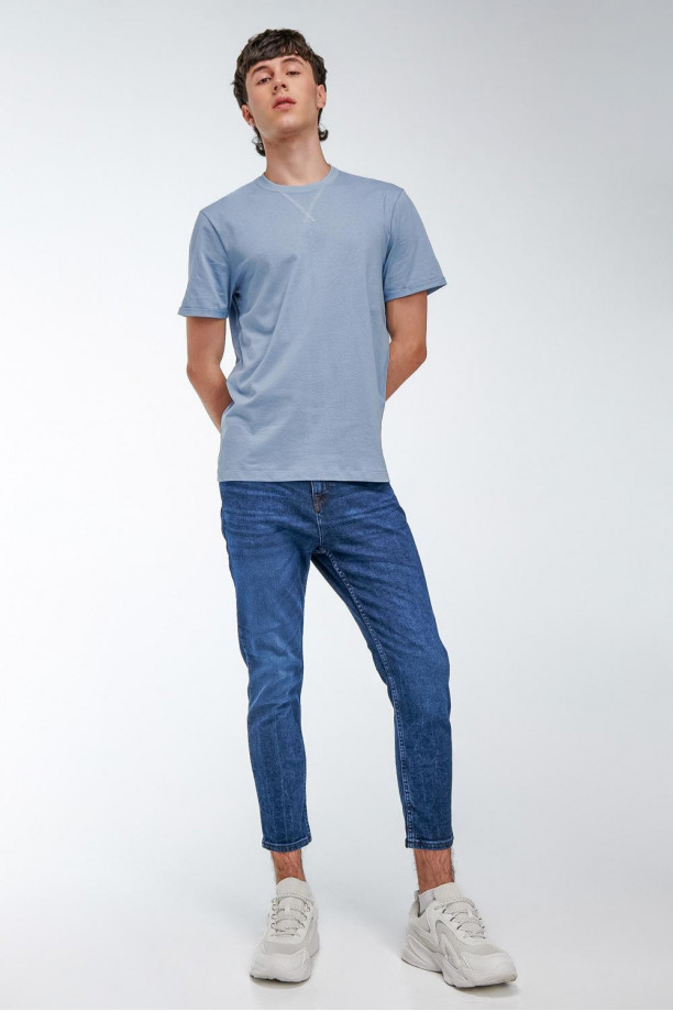 Camiseta unicolor manga corta