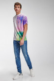 Camiseta manga corta con estampado.