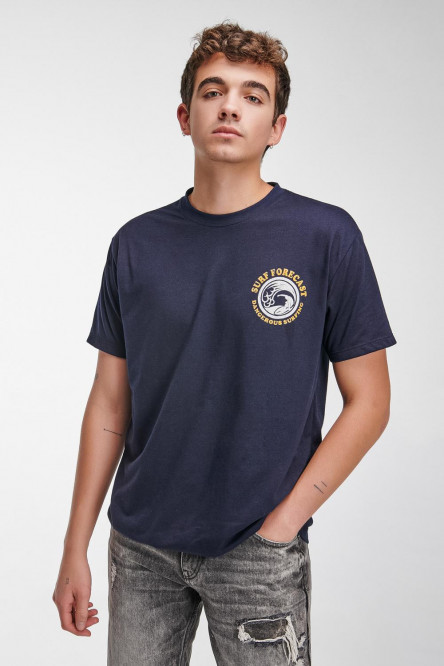 Camiseta manga corta con estampado.