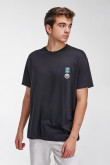 Camiseta manga corta con estampado.
