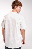 Camiseta estampada, cuello redondo, manga corta con estampado frente