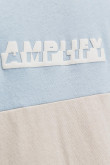 Camiseta con cortes en horizontal, manga corta, con estampado frente
