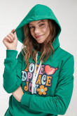 Buzo con capota estampado