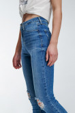 Jean jegging super alto.