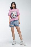 Camiseta manga corta estampada.