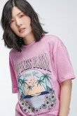 Camiseta manga corta estampada.