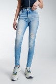 Jean Jegging tiro alto.
