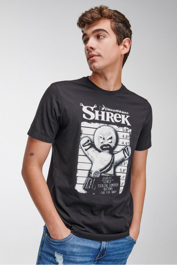 Camiseta manga corta estampada de Shrek