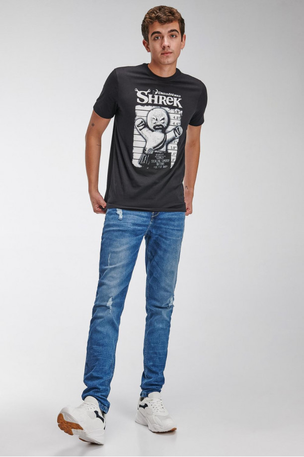 Camiseta manga corta estampada de Shrek