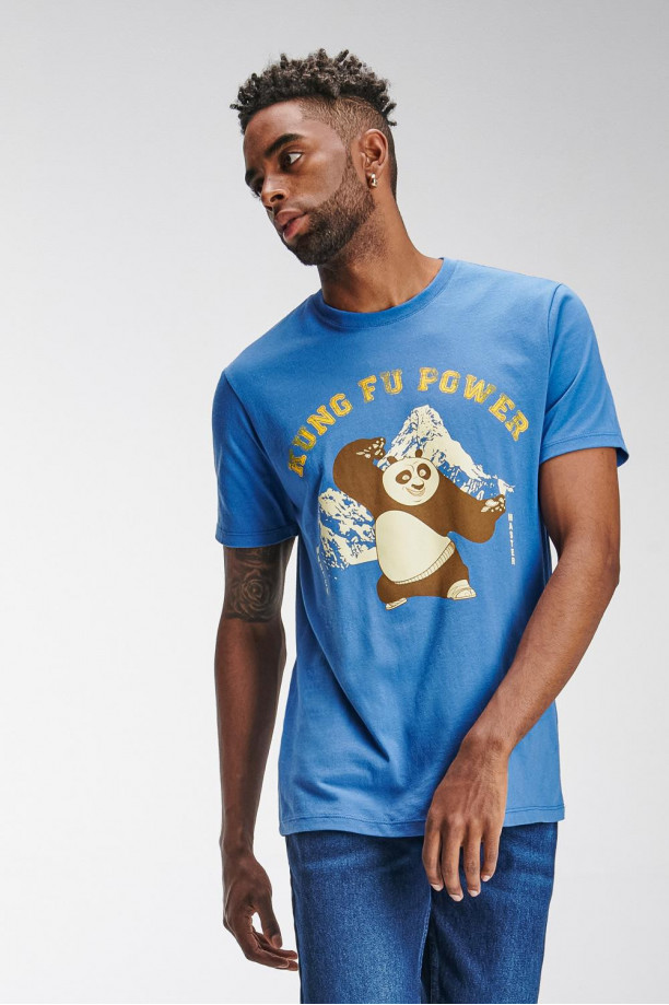 Camiseta manga corta estampada de Kung fu Panda
