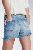 Short denim tiro alto