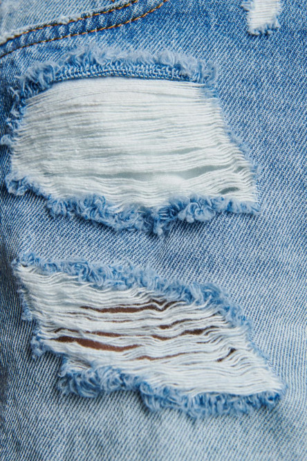 Short denim tiro alto