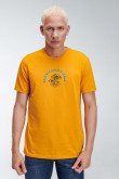 Camiseta básica manga corta estampada.