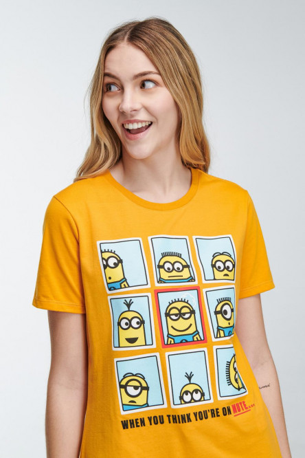 Camiseta, con estampado en frente de Minions